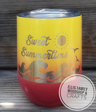 Load image into Gallery viewer, Sweet Summertime wine tumbler (12 oz)
